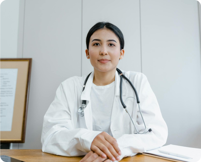 Doctor providing medical advice